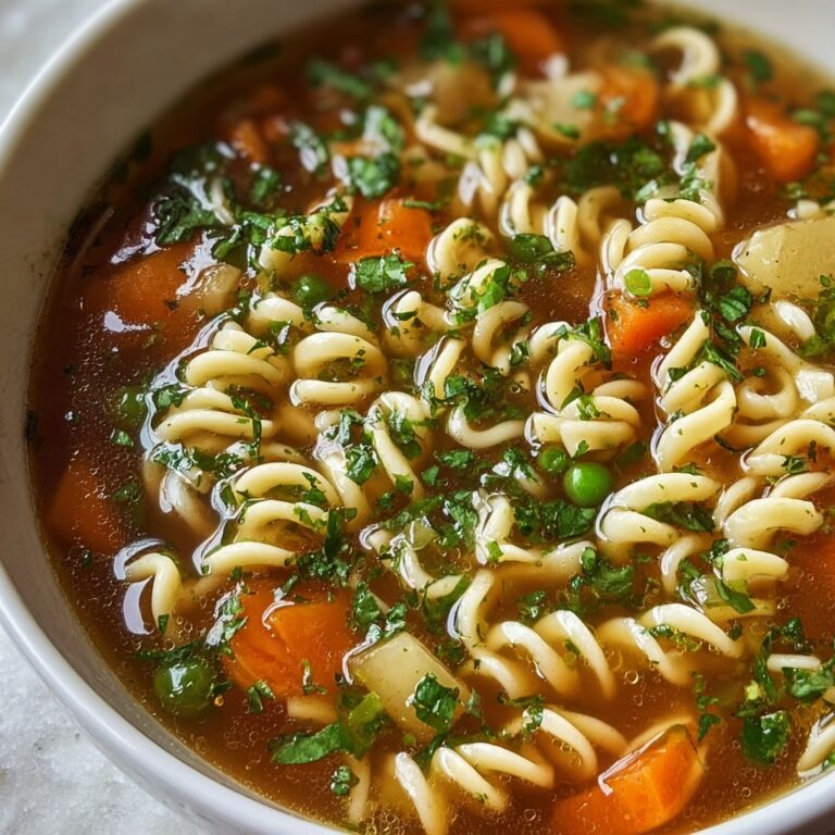 Simple Vegetable Noodle Soup Recipe