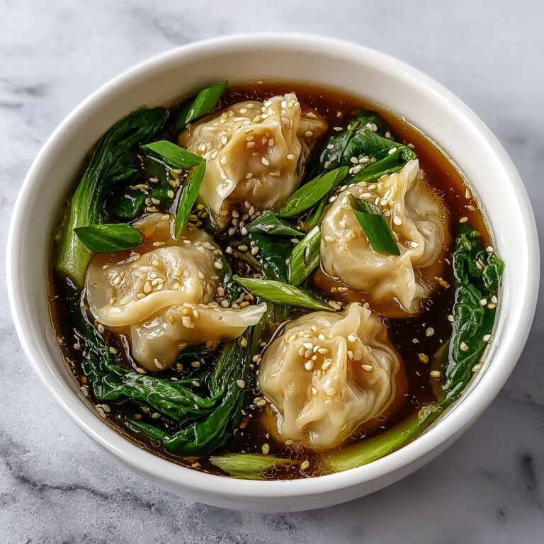 Asian Dumplings in Spicy Ginger Bok Choy Broth Recipe