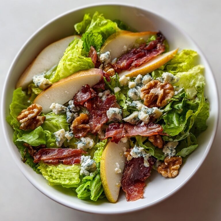 Frisée Pear Blue Cheese Prosciutto Salad Recipe