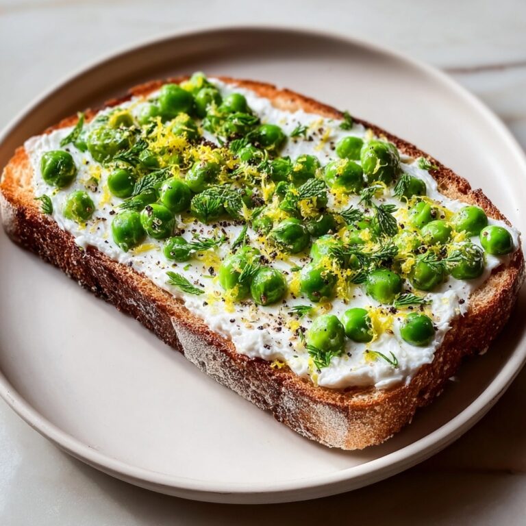 Pea & Mint Ricotta Toast Recipe