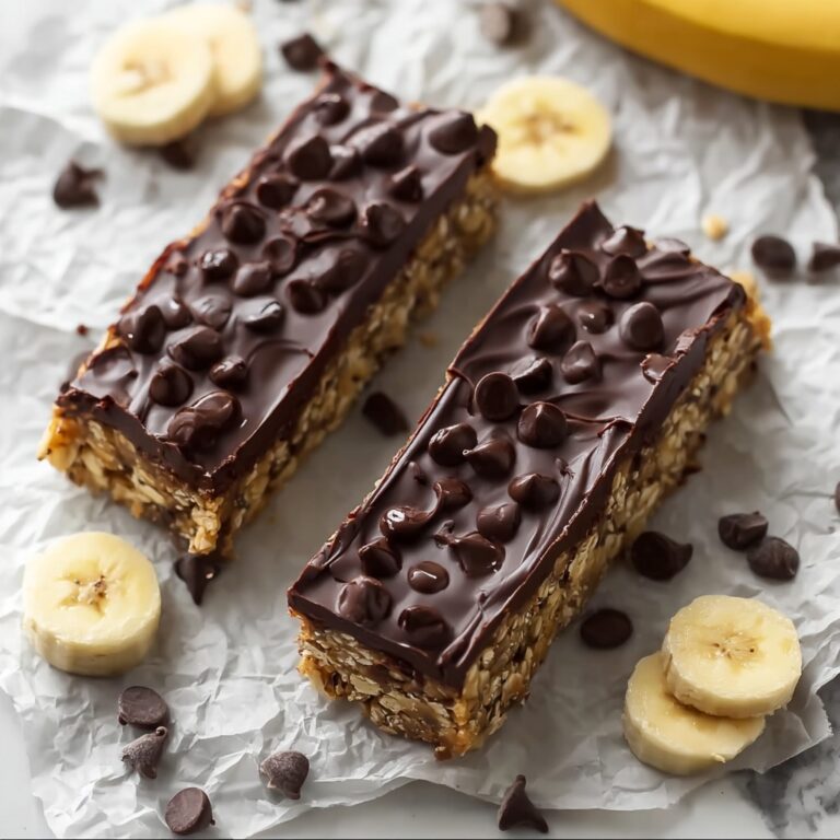 Dark Chocolate Greek Yogurt Banana Snack Bars Recipe