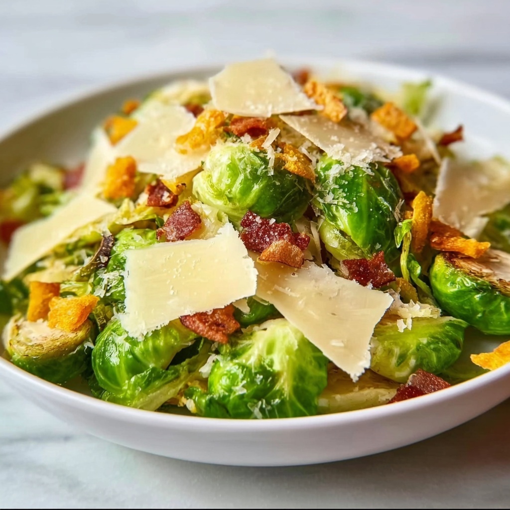 Warm Brussels Sprout Caesar Salad Recipe - Recipe Image