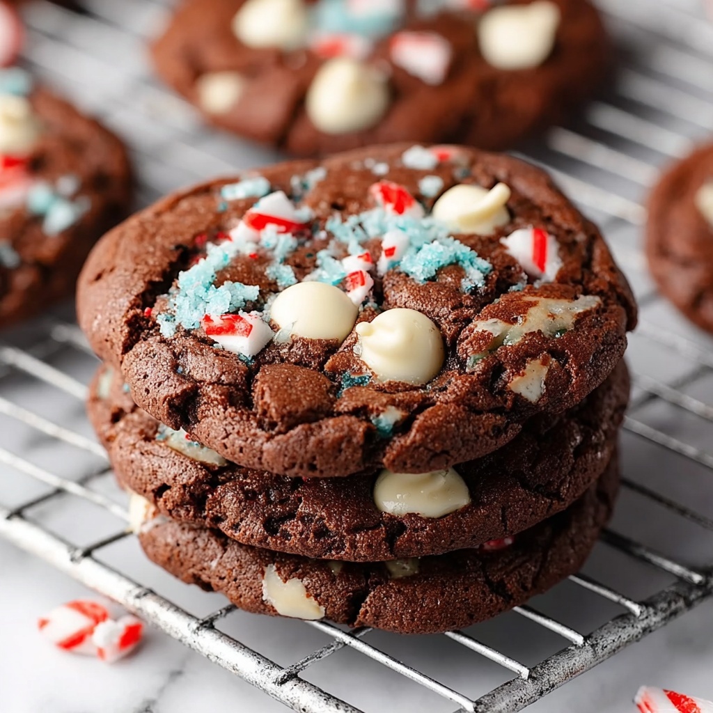 Peppermint Hot Chocolate Cookies Recipe - Recipe Image