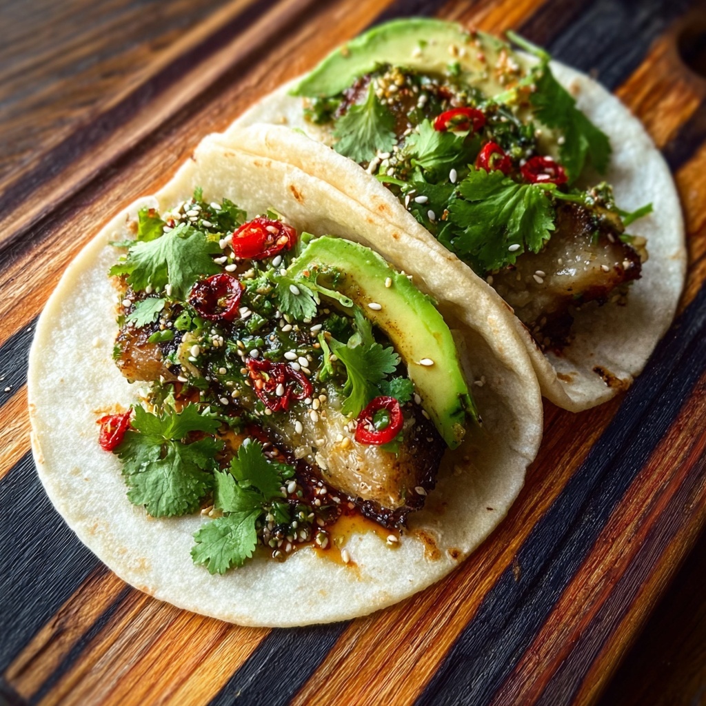 Speedy Smash Dumpling Tacos Recipe - Recipe Image