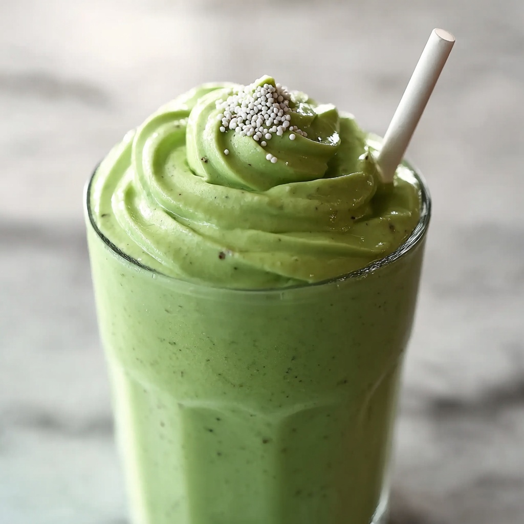 Creamy Spinach Protein Smoothie with Banana and Chia Seeds Recipe - Recipe Image