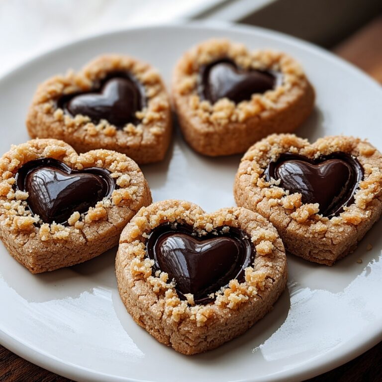 Heart Shaped Chocolate Thumbprint Cookies Recipe