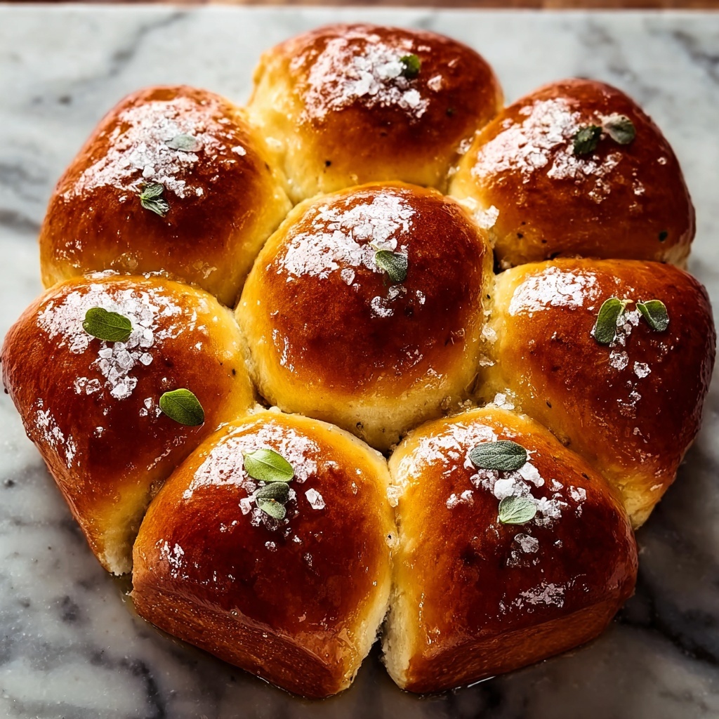 Salted Sage Honey Butter Brioche Rolls Recipe - Recipe Image