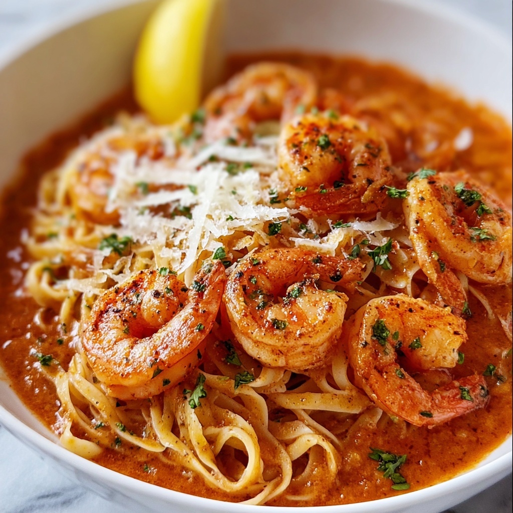 Garlicky Calabrian Chili Pasta with Shrimp Recipe - Recipe Image