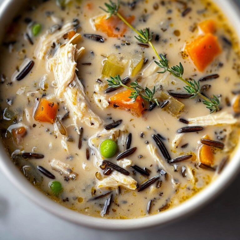 Crockpot Creamy Chicken Wild Rice Soup Recipe