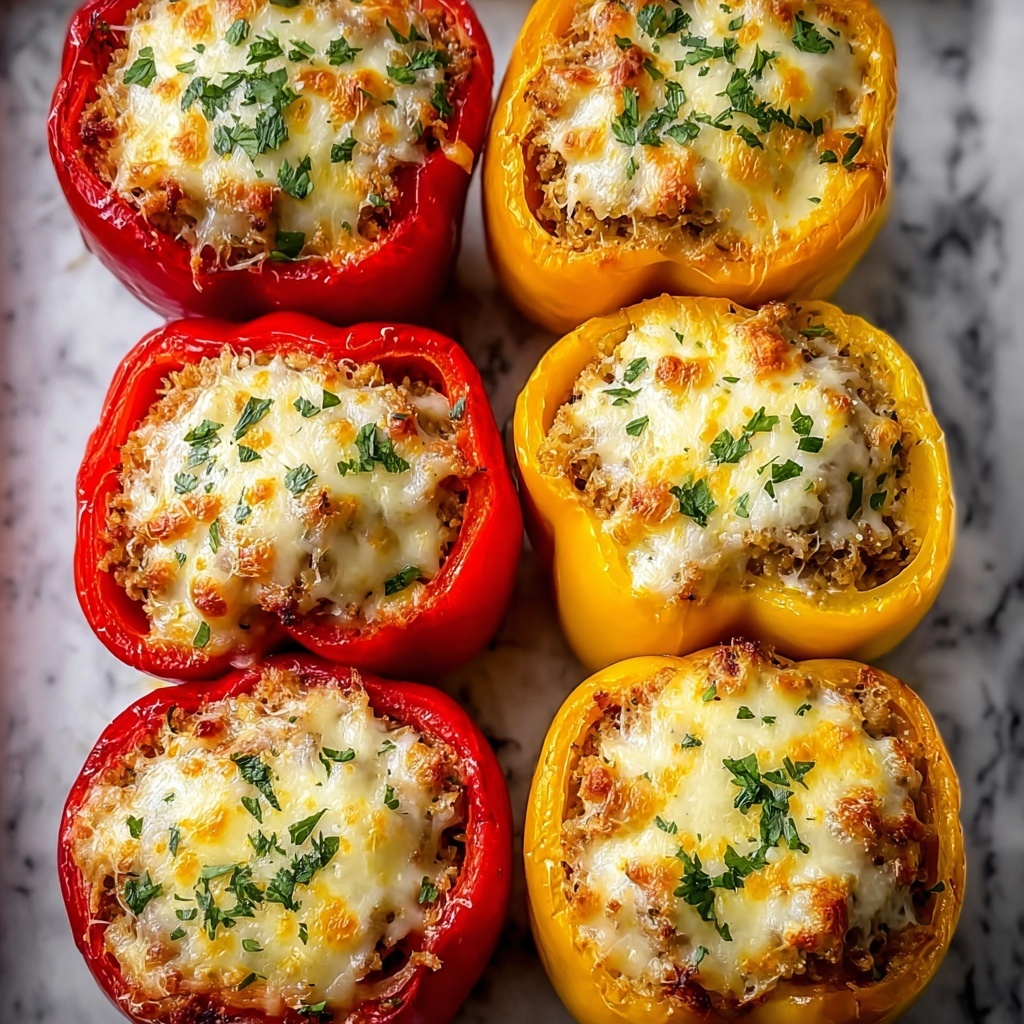 Cheesy Chicken Stuffed Peppers Recipe - Recipe Image