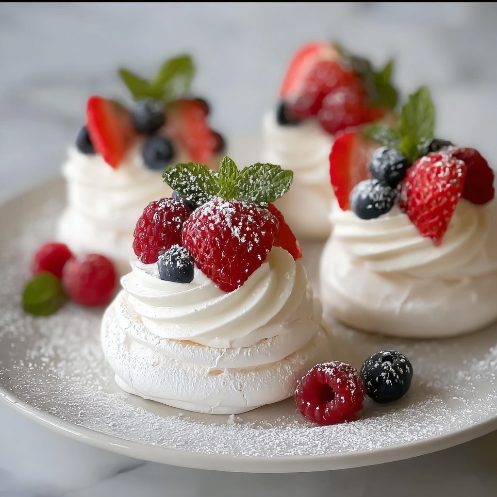 Mini Pavlova Cups with Fresh Fruit Recipe - Recipe Image