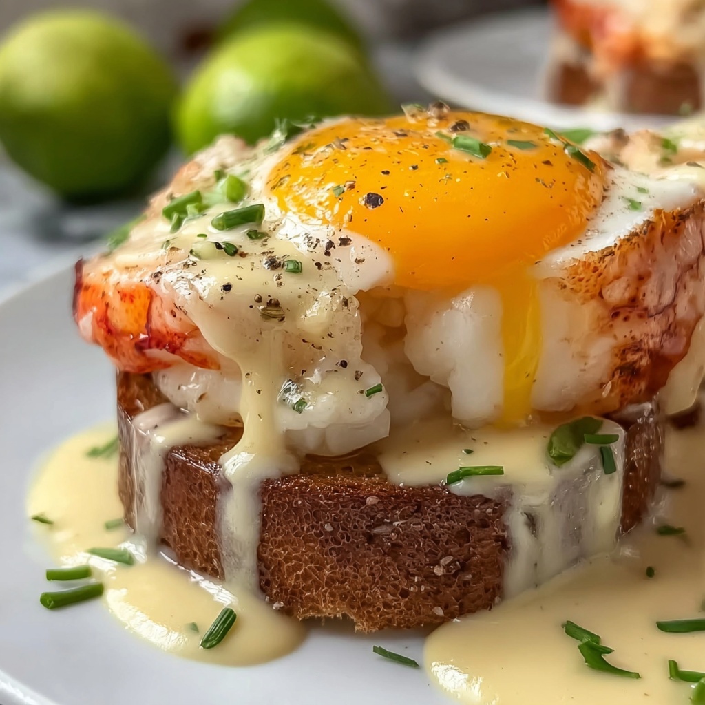 Bay Lobster Eggs Benedict with Cajun Hollandaise Recipe - Recipe Image