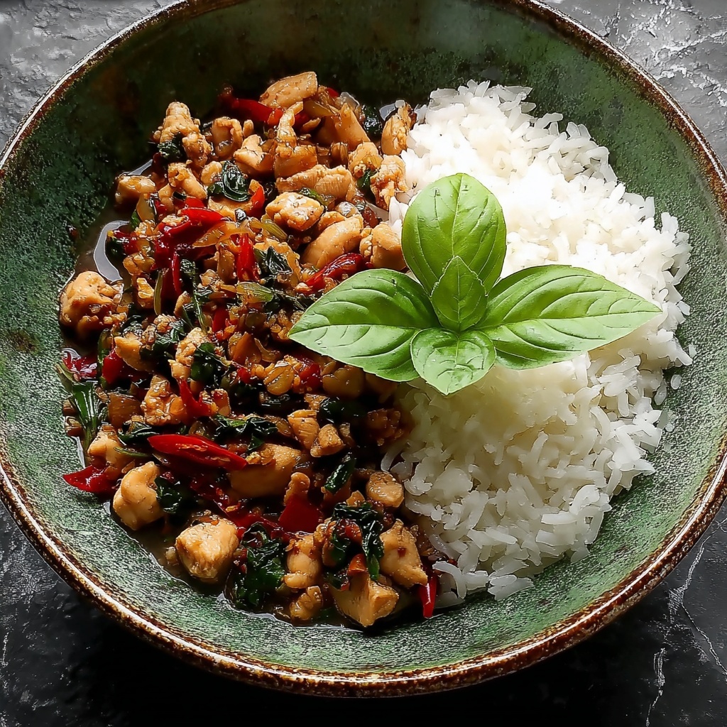 Spicy Thai Basil Chicken (Pad Krapow Gai) Recipe - Recipe Image