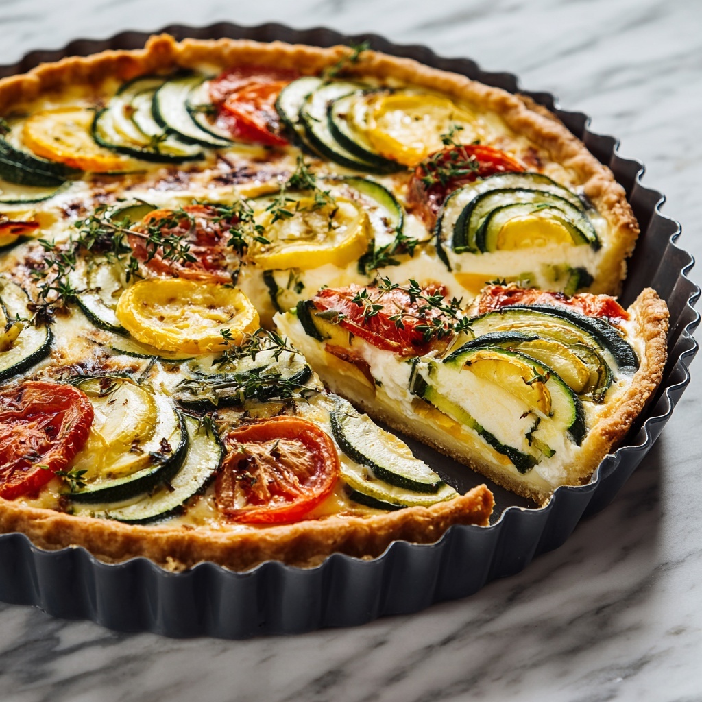 Crustless Garden Vegetable Quiche Recipe - Recipe Image