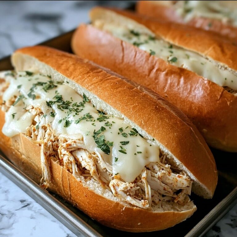 Slow Cooker Parmesan Garlic Chicken Sandwiches Recipe