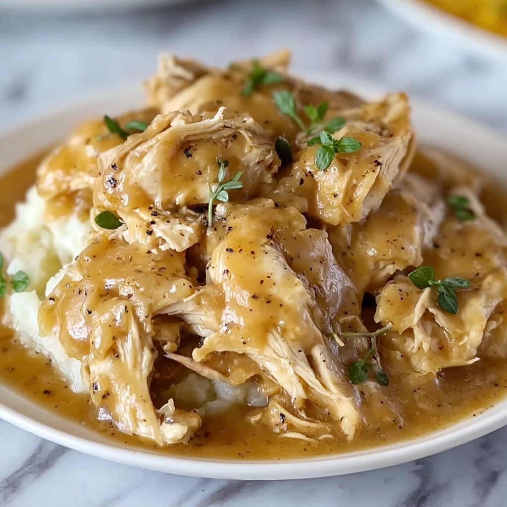 Slow Cooker Chicken and Gravy Recipe - Recipe Image
