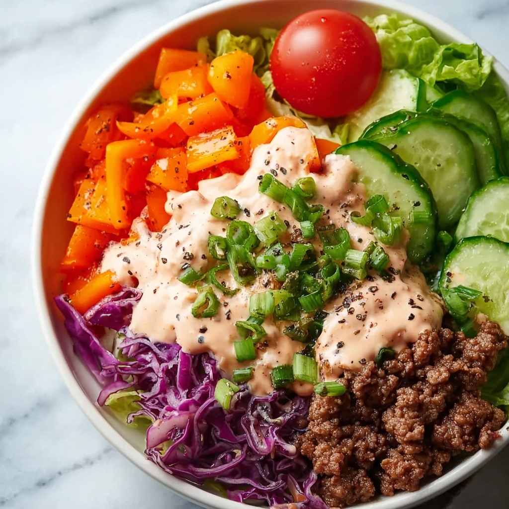 Healthy Burger in a Bowl Recipe - Recipe Image
