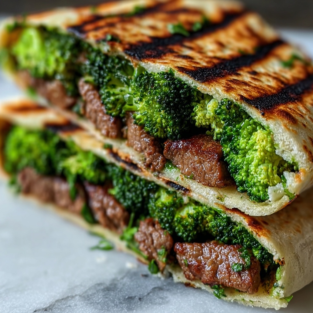Grilled Beef & Broccoli Wraps Recipe - Recipe Image