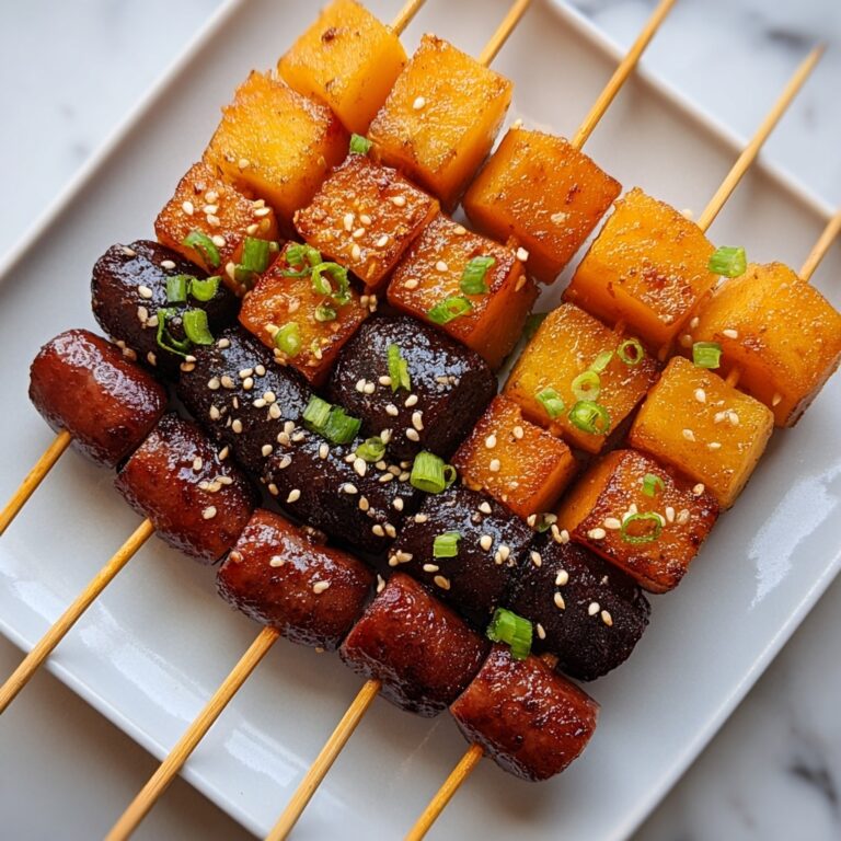 Sotteok Sotteok (Korean Rice Cake and Sausage Skewers) Recipe