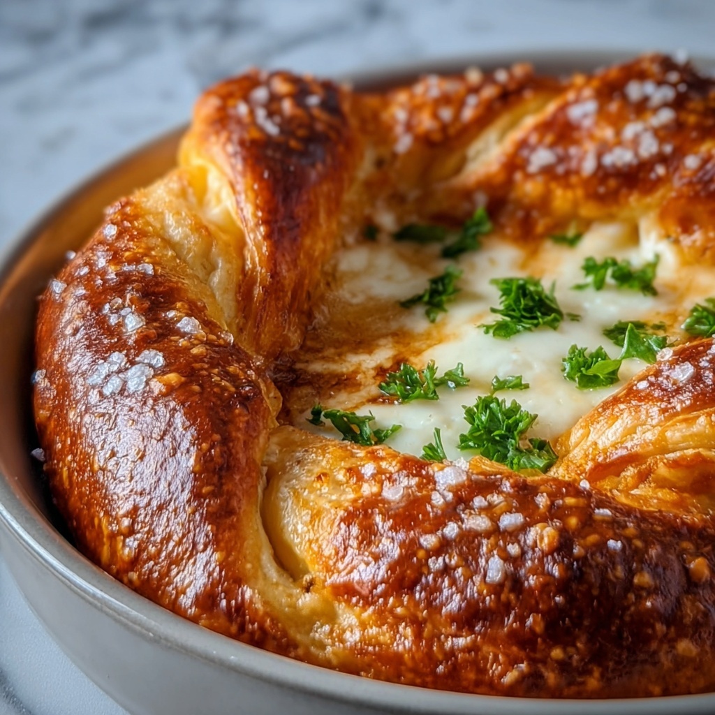 Soft Pretzels with Cheesy Garlic Dip Recipe - Recipe Image