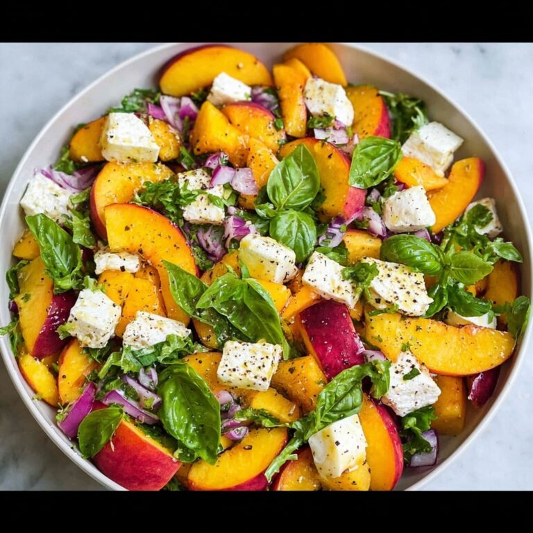 Irresistible Peach Salad: Fresh, Sweet & Savory Recipe