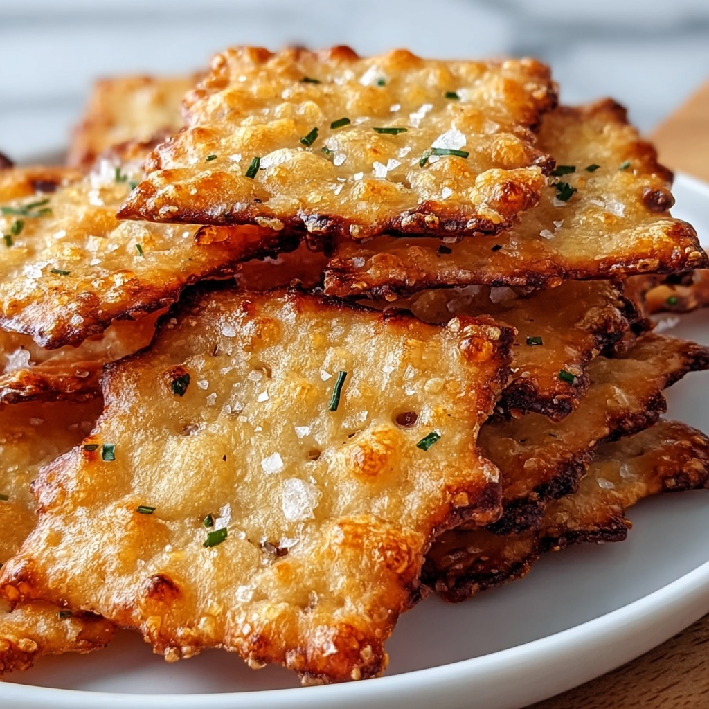 Garlic Parmesan Sourdough Cheez-Its Recipe - Recipe Image
