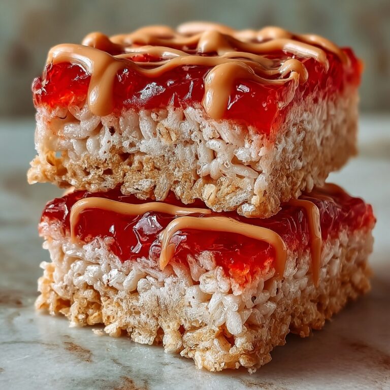 High-Protein PB&J Rice Krispie Bars Recipe