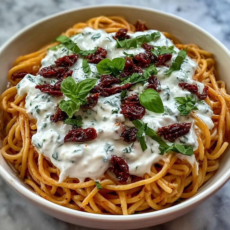 Creamy Roasted Red Pepper Pasta with Burrata Recipe