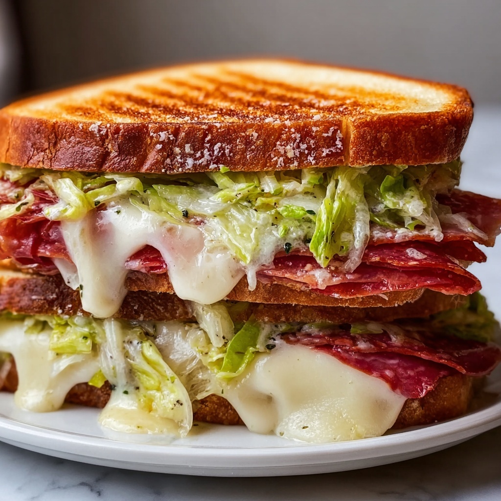 Italian Sub Grilled Cheese Sandwich Recipe - Recipe Image