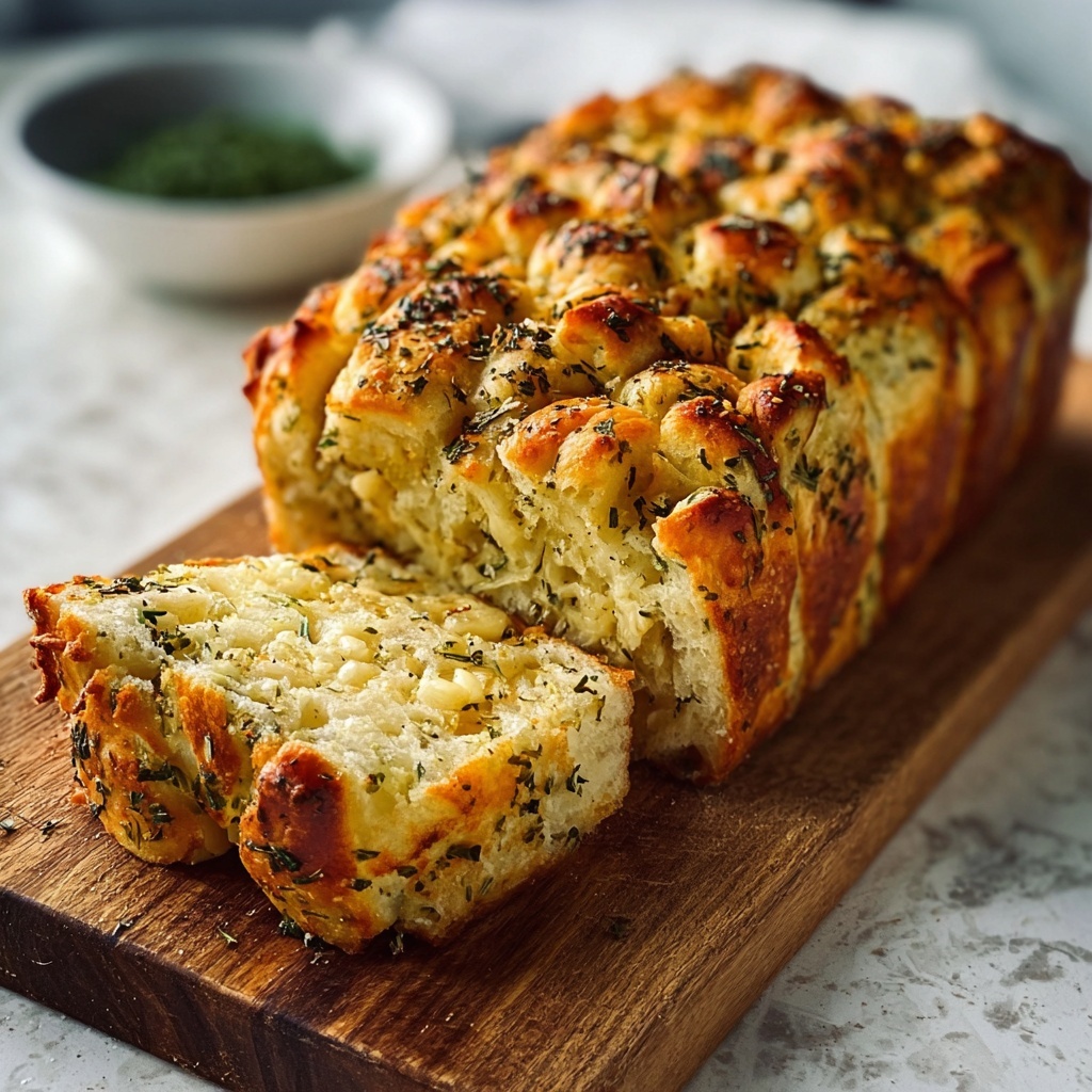 Garlic Herb and Cheese Pull-Apart Bread Recipe - Recipe Image