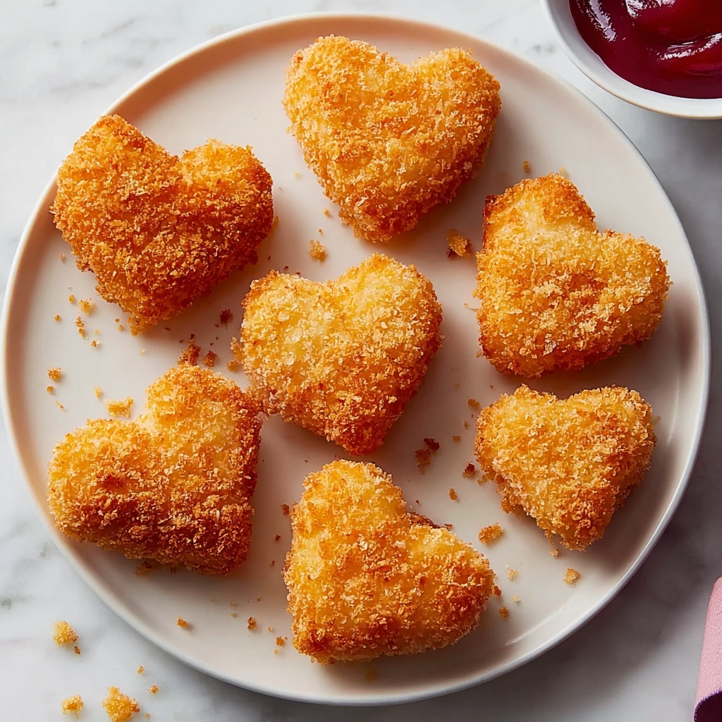 Heart-Shaped Chicken Nuggets Recipe - Recipe Image