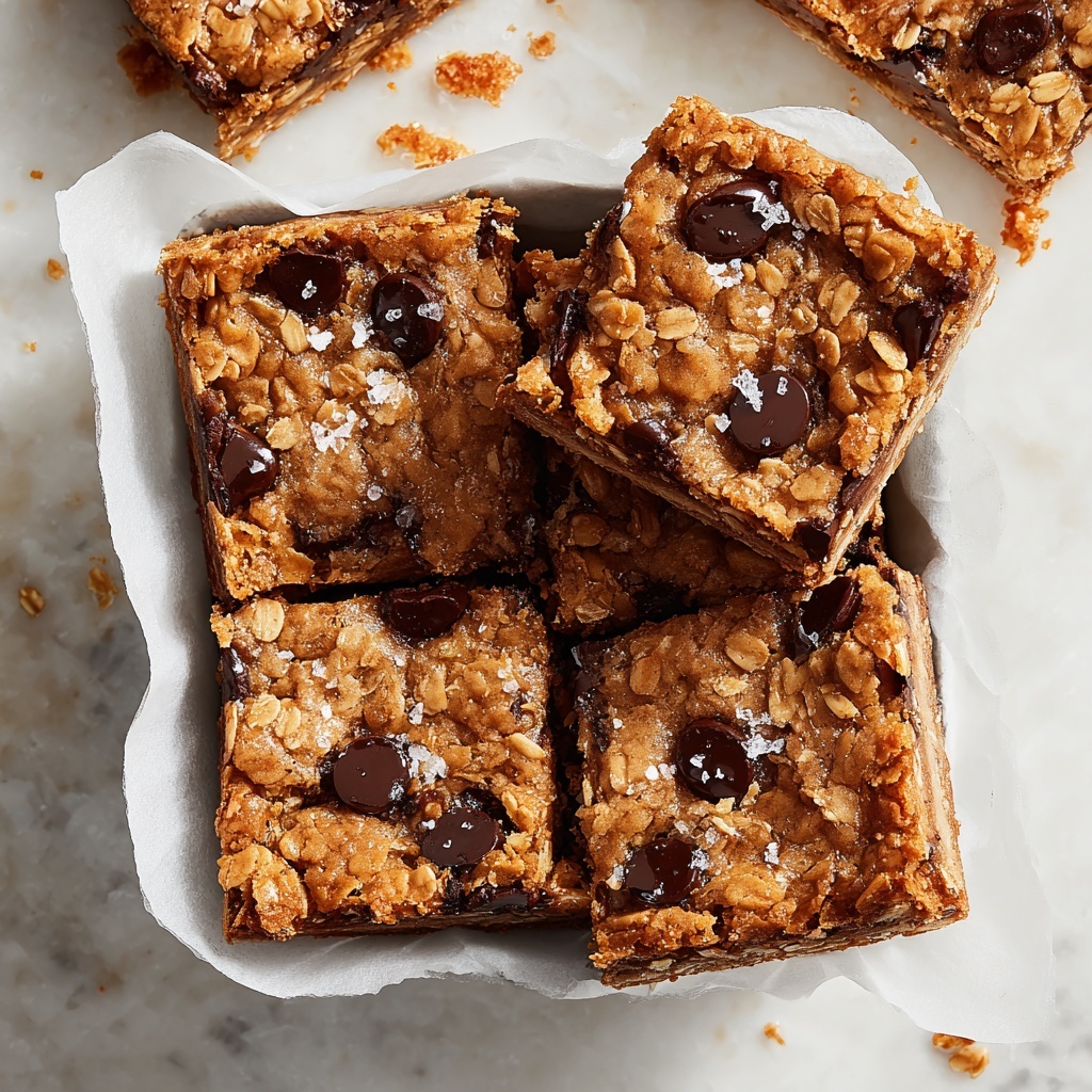 Healthy Chocolate Chip Oatmeal Bars Recipe - Recipe Image