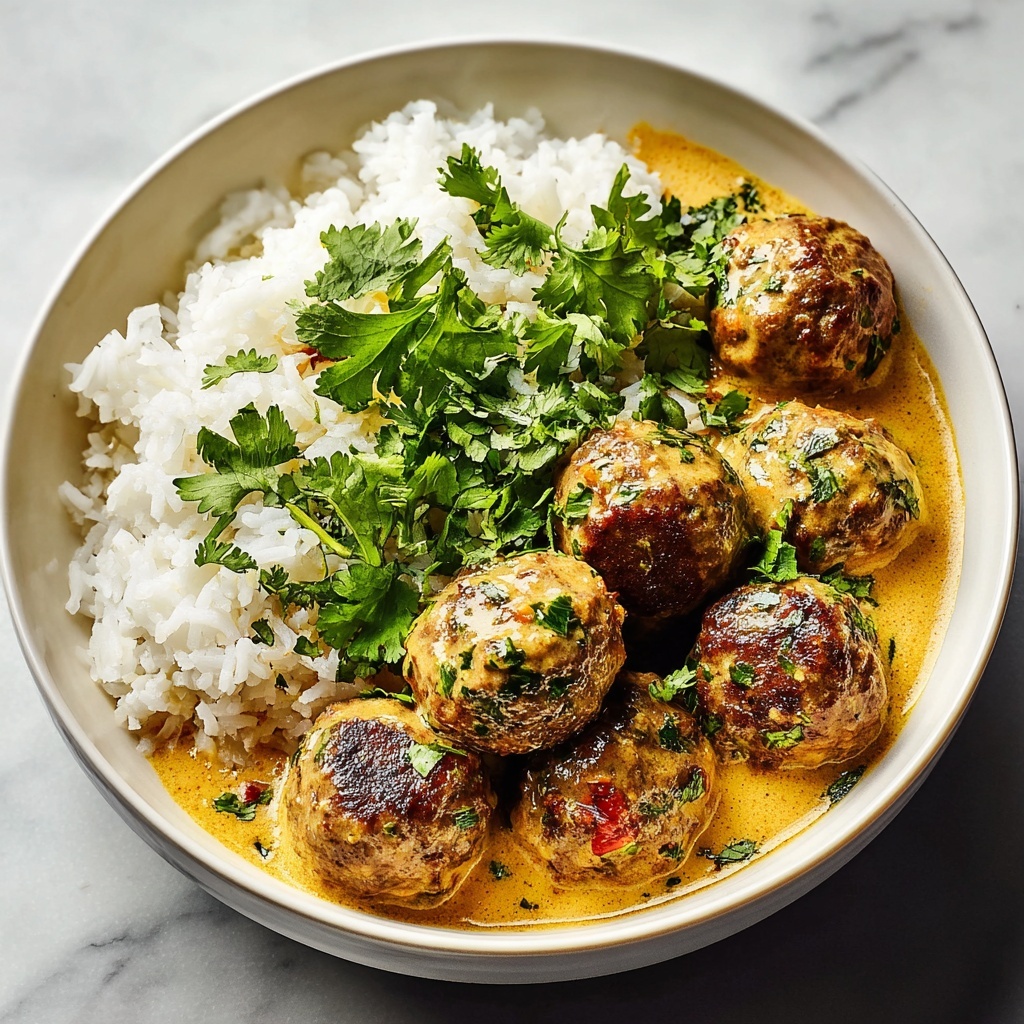 Chicken Meatball Curry Recipe - Recipe Image