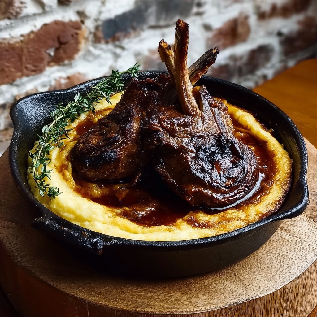 Gospel Shank with Smoked Gouda Grits Recipe - Recipe Image