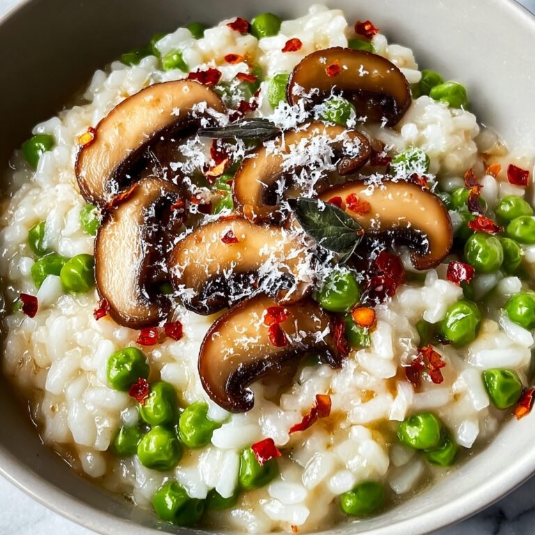 Mushroom and Pea Risotto Recipe