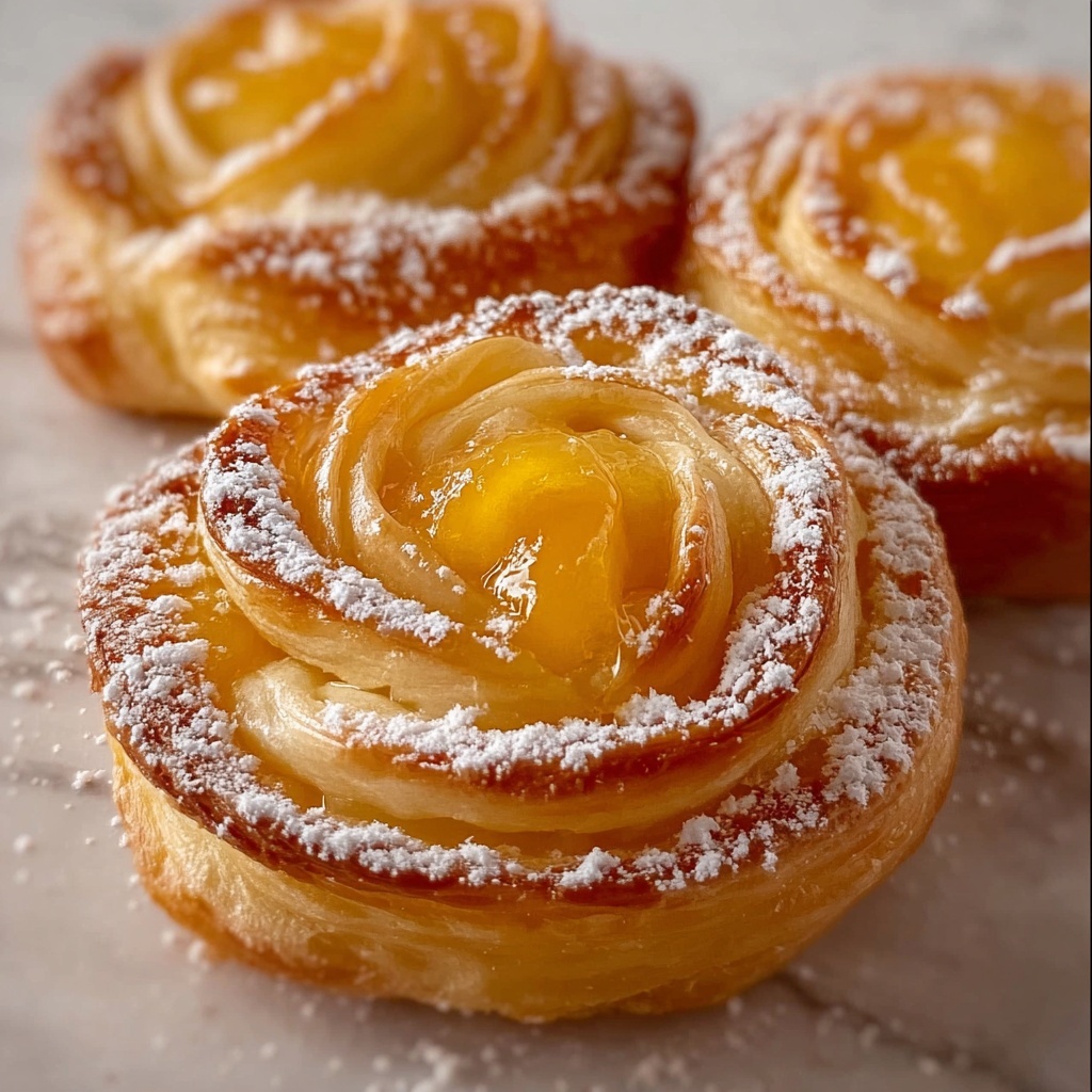 Peach Pie Cruffins Recipe - Recipe Image
