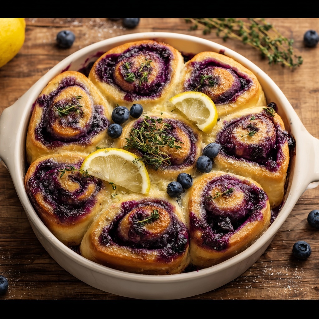 Lemon Blueberry Rolls Recipe - Recipe Image