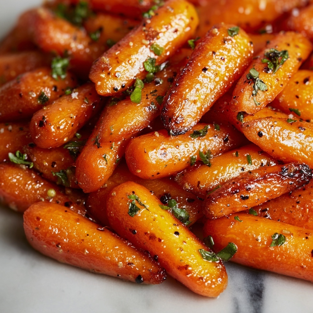 Honey Garlic Butter Roasted Carrots Recipe - Recipe Image
