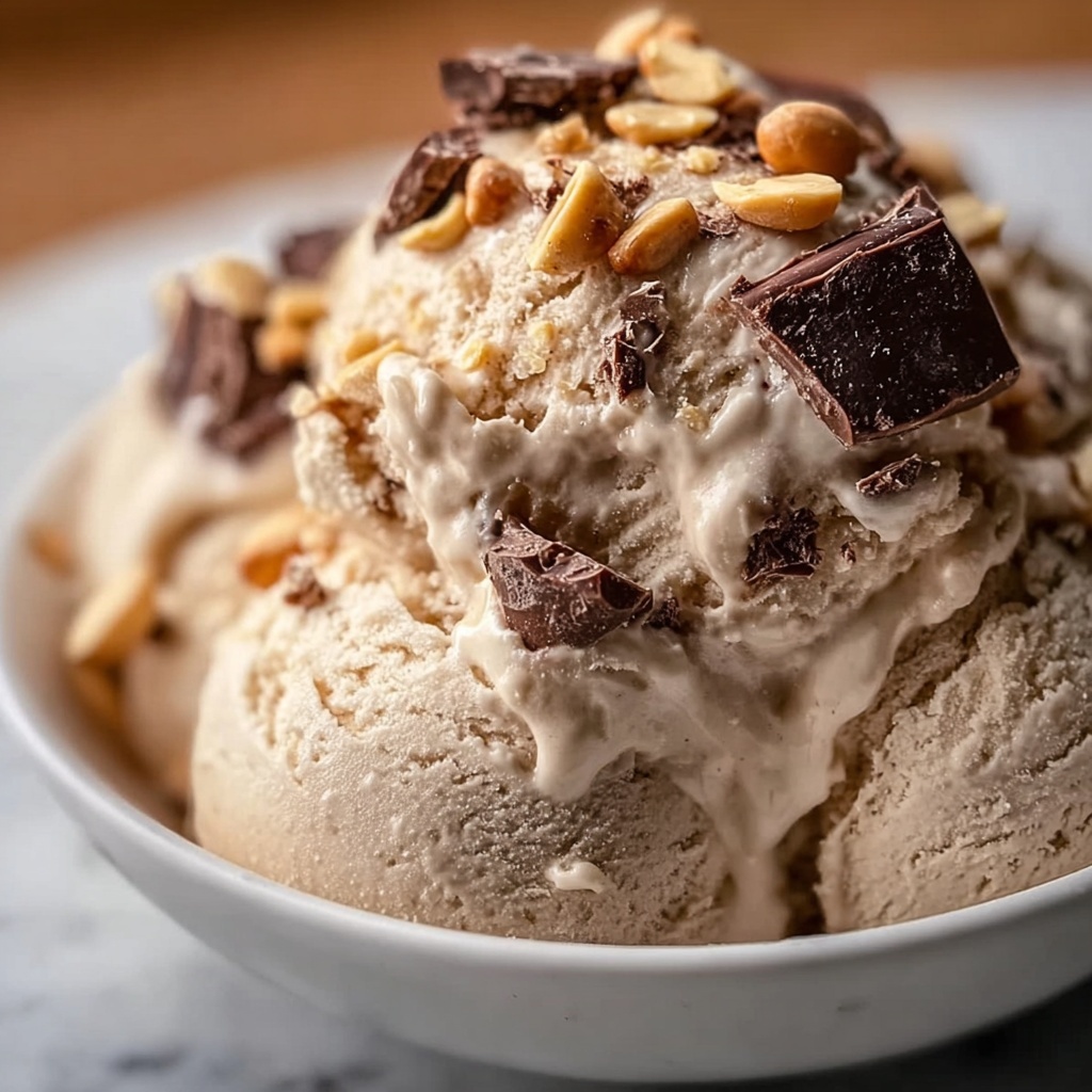 Moose Tracks Ice Cream with Peanut Butter Cups & Fudge Recipe - Recipe Image