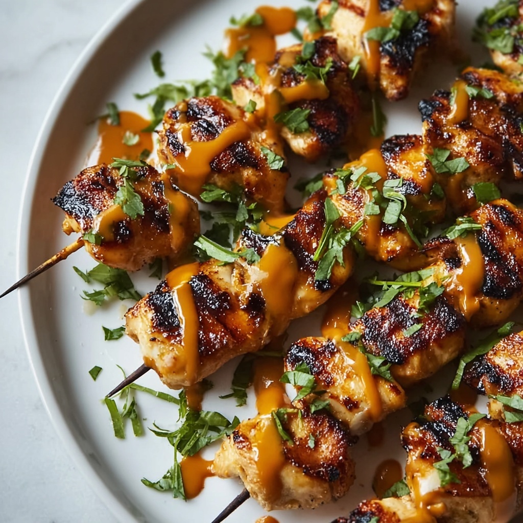 Peri Peri Chicken Skewers with Butter Sauce Recipe - Recipe Image