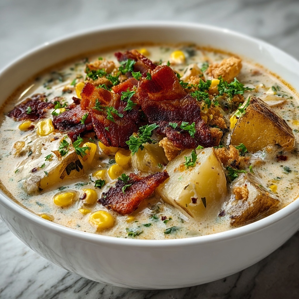 Light Ham Potato Chowder Recipe - Recipe Image