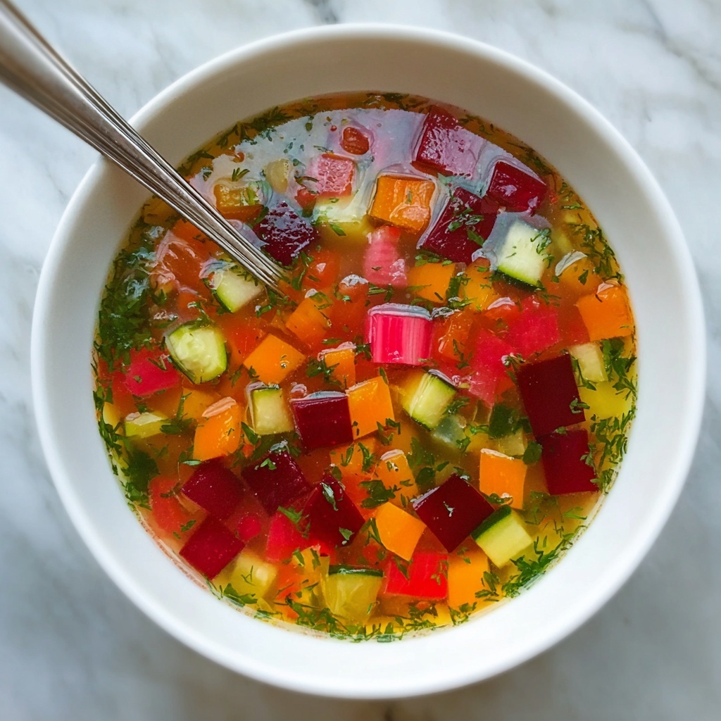 Rainbow Vegetable Detox Soup Recipe - Recipe Image
