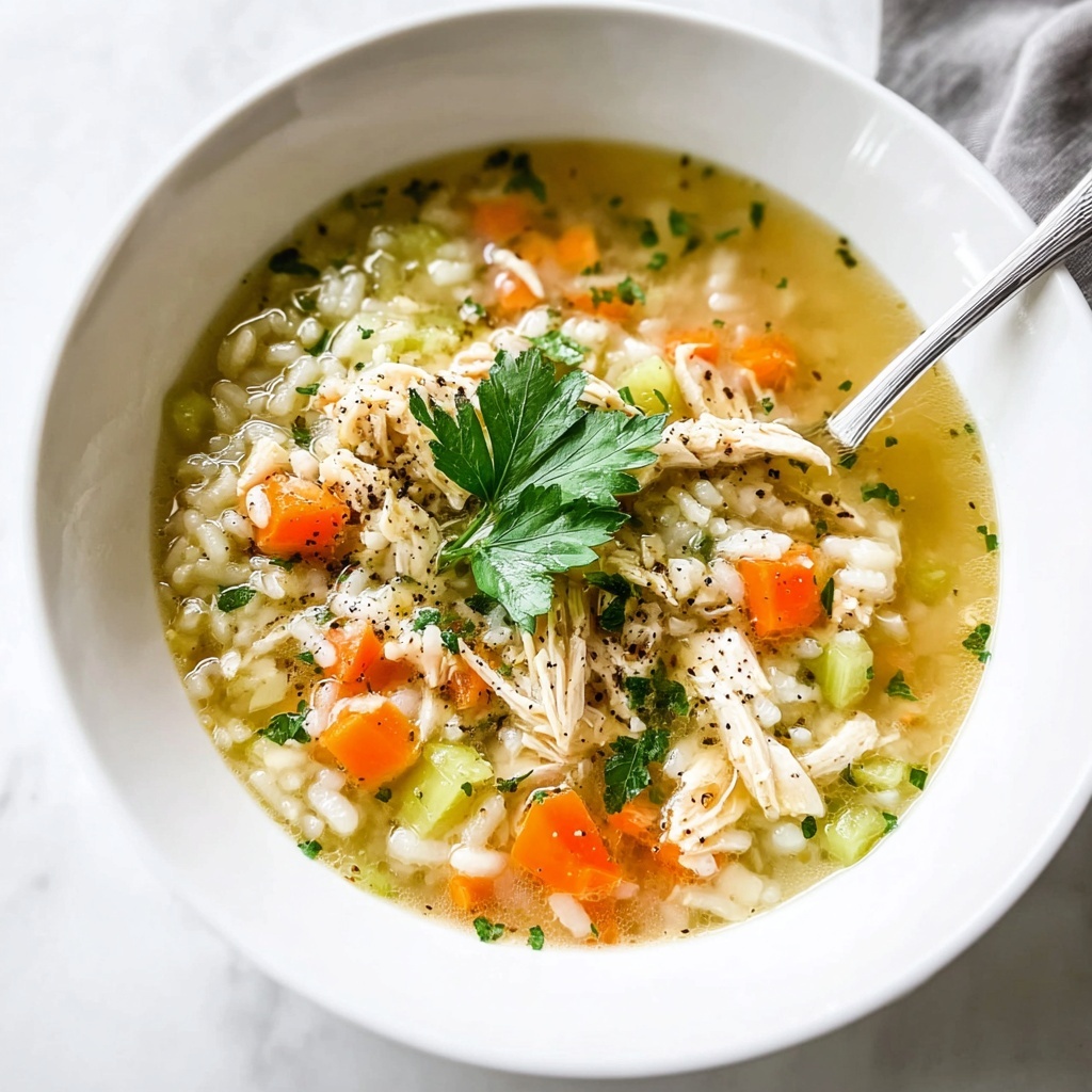 Lemon Pepper Chicken Orzo Soup Recipe - Recipe Image