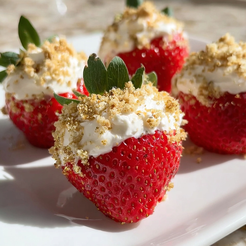 Cheesecake Stuffed Strawberries Recipe - Recipe Image