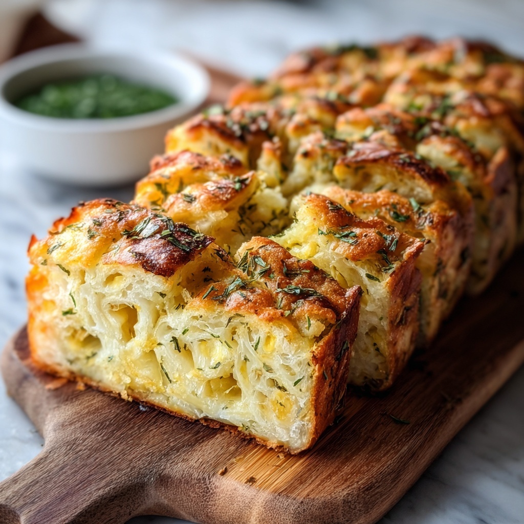 Garlic Herb and Cheese Pull-Apart Bread Recipe - Recipe Image