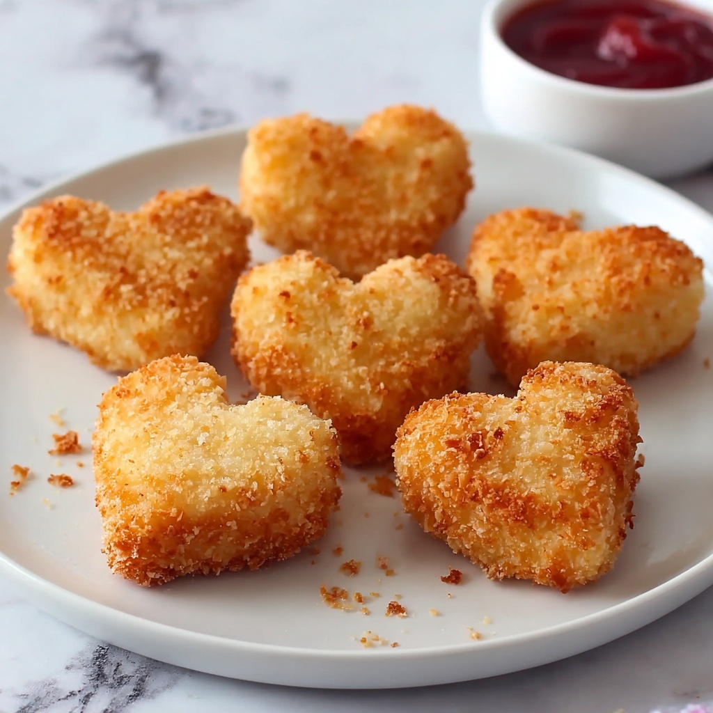 Heart-Shaped Chicken Nuggets Recipe - Recipe Image