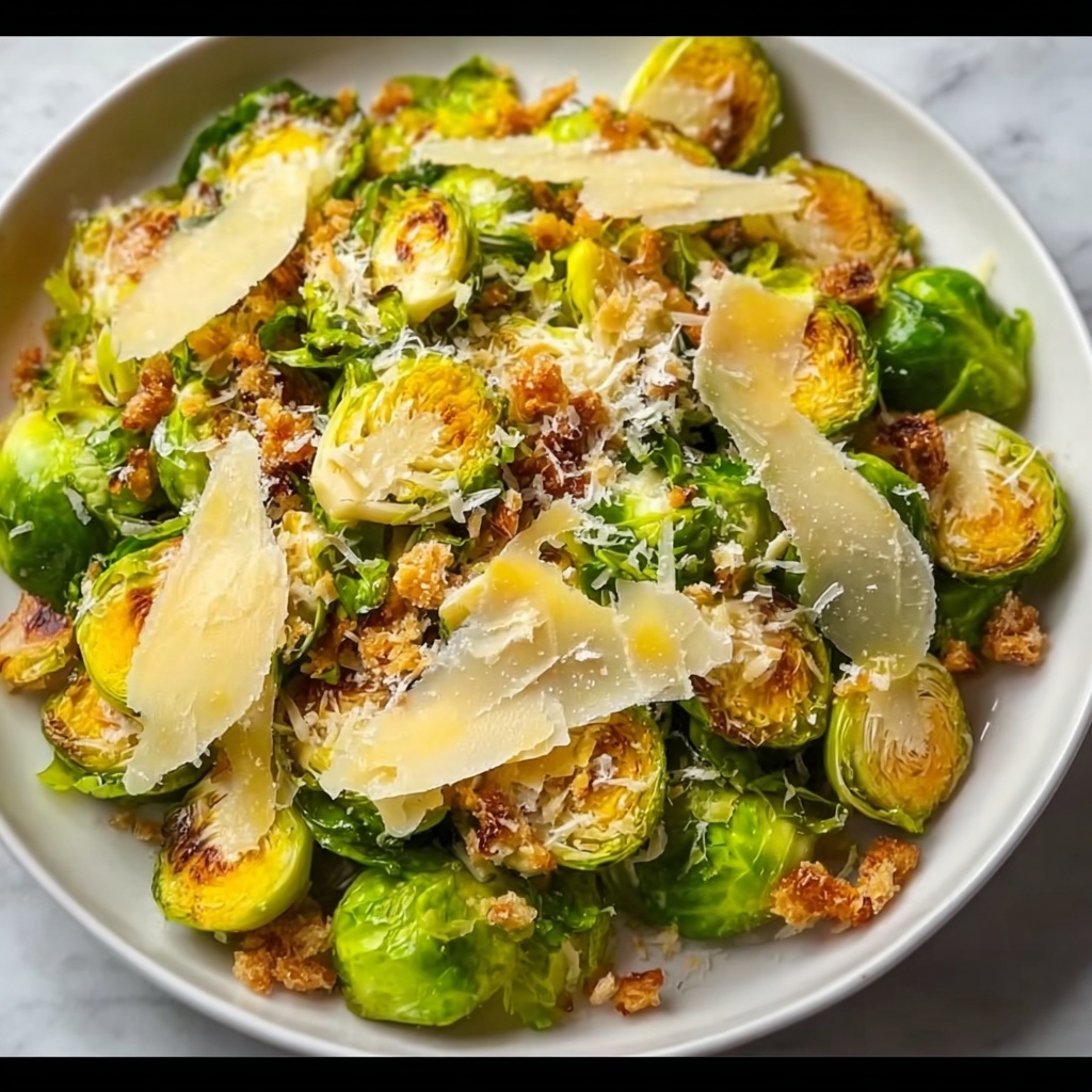 Warm Brussels Sprout Caesar Salad Recipe - Recipe Image