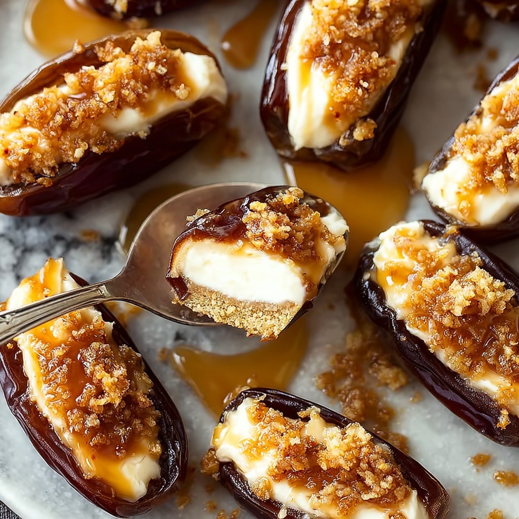 Mascarpone Stuffed Dates with Maple Drizzle Recipe - Recipe Image