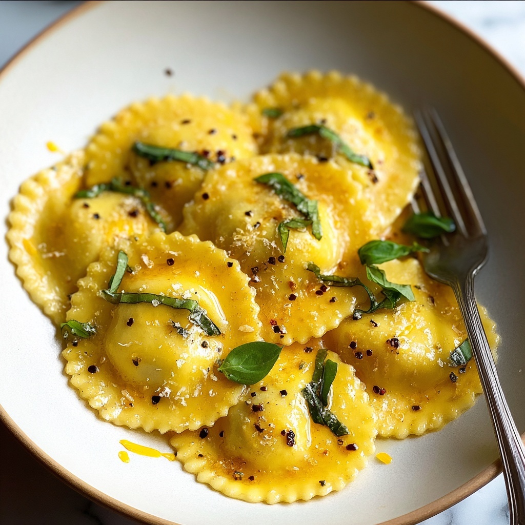 Vegan Lemon Ricotta Ravioli Recipe - Recipe Image