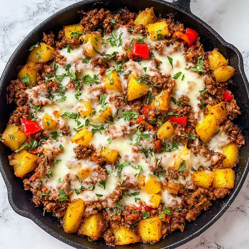 Mexican Ground Beef and Potato Skillet Recipe - Recipe Image